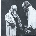 John Burgess (Sicinius Velutus) and Oliver Ford-Davies (Junius Brutus) in the 1979 RSC production of Coriolanus.